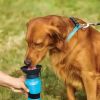 1pc Dog Water Bottle; Plastic Dog & Cat Water Bottle Mug 500ml For Outdoor Travel - Pink