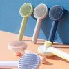 1pc Pet Grooming Brush Hair Removal Comb With Stainless Steel Teeth; Dematting Brush For Dogs & Cats - Green