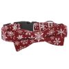 Sunflower Christmas Pet Collar Pet Bow Tie Collar With Adjustable Buckle For Dogs And Cats - Green - L