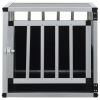 Dog Cage with Single Door 21.3"x27.2"x19.7" - Silver