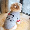 Letter Print Pet Sweater For Dog & Cat; Warm Dog Sweater Soft Cat Sweatshirt; Winter Pet Apparel - Earth-Yellow - L