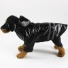 S-XL Pets Dog Raincoat Reflective Strip Dog RainCoat Waterproof Jackets Outdoor Breathable Clothes For Puppies - Black - XL