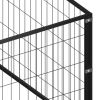 Dog Kennel Black 602.8 ftÂ¬â‰¤ Steel - Black