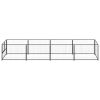 Dog Kennel Black 43.1 ftÂ¬â‰¤ Steel - Black