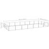 Dog Kennel Silver 266.0 ftÂ¬â‰¤ Steel - Silver