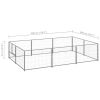 Dog Kennel Silver 64.6 ftÂ¬â‰¤ Steel - Silver