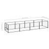Dog Kennel Black 43.1 ftÂ¬â‰¤ Steel - Black