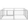 Dog Kennel Silver 43.1 ftÂ¬â‰¤ Steel - Silver