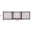 24 inch Pet Fence Suitable For Indoor Use Log Environmental Protection Material - Brown - brown
