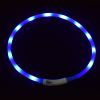 Pet's LED Collar With USB Rechargeable Glowing Lighted Up & Cuttable Waterproof Safety For Dogs - White - One-size