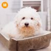 Pet Dog Bed Soft Warm Fleece Puppy Cat Bed Dog Cozy Nest Sofa Bed Cushion Mat M Size - M - Brown
