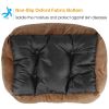 Pet Dog Bed Soft Warm Fleece Puppy Cat Bed Dog Cozy Nest Sofa Bed Cushion Mat L Size - L - Brown