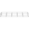 Dog Kennel Silver 53.8 ftÂ¬â‰¤ Steel - Silver