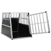 Dog Cage with Single Door 25.6"x35.8"x27.4" - Silver