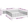 46-Panel Dog Playpen Black 19.7"x39.4" Powder-coated Steel - Black