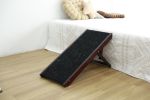 Adjustable Pet Ramp;  Folding Portable Wooden Dog Cat Ramp;  Non-Slip Paw Traction Mat Dog Step for Car;  SUV;  Bed;  Couch;  Adjustable Height from 1