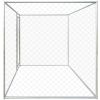 Outdoor Dog Kennel 6'x6'x6' - Silver