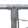 Outdoor Dog Kennel Galvanized Steel 6.6'x6.6'x3.3' - Silver