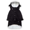 Touchdog 'Tuskegee' Aero-Vintage Designer Dog Coat - Black - Large
