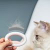 Pet Life 'Knuckler' Handheld Travel Flexible Grooming Pet Rake Comb - Green