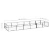 Dog Kennel Black 129.2 ftÂ¬â‰¤ Steel - Black