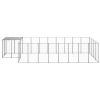 Dog Kennel Silver 117.2 ftÂ¬â‰¤ Steel - Silver