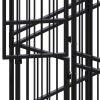 Outdoor Dog Kennel Steel 248 ftÂ¬â‰¤ - Black