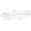 Dog Kennel Silver 286.5 ftÂ¬â‰¤ Steel - Silver