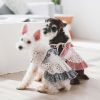 Touchdog Fetching Smock Designer Dog Dress - Blue - Medium