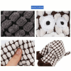 Funny Pet Puppy Chew Squeaker Squeaky Plush Sound Toys Clean Teeth Dog Play Toy - Brown - Corduroy
