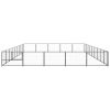 Dog Kennel Black 484.4 ftÂ¬â‰¤ Steel - Black