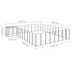 Dog Kennel Black 273.5 ftÂ¬â‰¤ Steel - Black