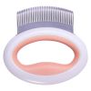 Pet Life 'Knuckler' Handheld Travel Flexible Grooming Pet Rake Comb - Orange