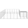 Dog Kennel Silver 169.3 ftÂ¬â‰¤ Steel - Silver