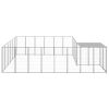 Dog Kennel Silver 130.2 ftÂ¬â‰¤ Steel - Silver