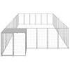 Dog Kennel Silver 286.5 ftÂ¬â‰¤ Steel - Silver