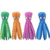 1 Piece Pet Squeak Toys Cartoon Octopus Shape Toy Pet Anxiety Relief Calming Aid Toy For Cats Dogs - Orange