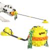 Pet Chewing Toys Dog Food Leaking Bite Resistant Ball Toy With Suction Cup For Indoor Dogs - Yellow - 10.7*10.8*71cm/4.21*4.25*27.95inch