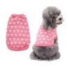 Pet Dog Sweater Turtleneck Dog Knitwear Warm Pet Sweater - Pink - S