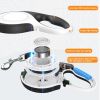 Retractable Dog Leash with LED Light for Small Medium Dogs;  QKAMOR 16FT/5M;  360Â¬âˆž Tangle-Free Reflective Heavy Duty Nylon Tape Up to 66 lbs Dogs - L