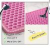Indoor And Outdoor Easy Clean Double Layer Mats Cat Litter Mat - Pink - EVA