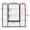 8-Panels High Quality Wholesale Cheap Best Large Indoor Metal Puppy Dog Run Fence / Iron Pet Dog Playpen - Black