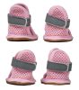 Sporty-Supportive Mesh Pet Sandals Shoes - Set Of 4 - Medium