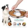 Stainless Steel Non-Slip Rubber Bottom Puppy Dog Bowl Easy to Clean Multi-Dog Feeding Bowl (3.6-4.7 Cup) - Small (2.5Cup)