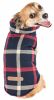 Pet Life 'Allegiance' Classical Plaided Insulated Dog Coat Jacket - Blue - Medium