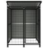 Outdoor Dog Kennel 52.4"x52.4"x64.6" - Grey