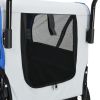 2-in-1 Pet Bike Trailer & Jogging Stroller Gray and Blue - Grey