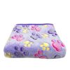 Soft and Fluffy High Quality Pet Blanket Cute Cartoon Pattern Pet Mat Warm and Comfortable Blanket for Cat and Dogs Pet Supplies - Purple - For big do