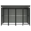 Outdoor Dog Kennel 99.6"x52.4"x64.6" - Grey