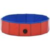 Foldable Dog Swimming Pool Red 31.5"x7.9" PVC - Red